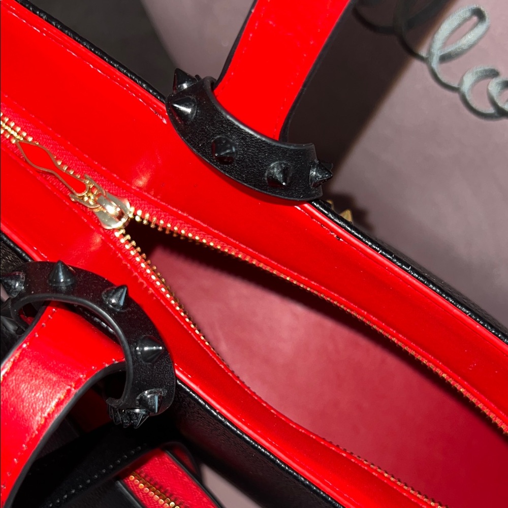 Black and Red Tote Bag - Picture 3 of 5